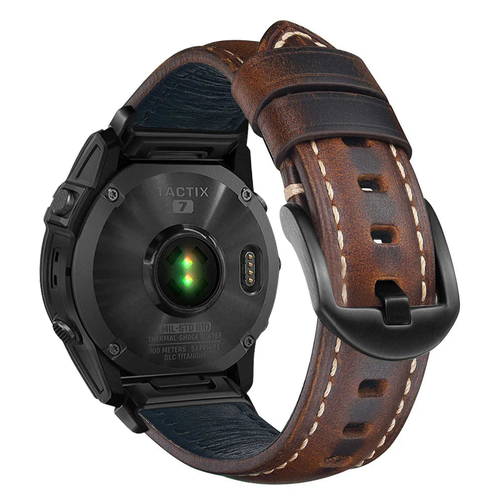 Nappa Leather Band · Garmin QuickFit